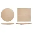 PLATEAU DE TABLE STRATIFIÉ EN CHÊNE OU WENGE' - MOD. BABS - EDGE EN ABS COULEUR CHÊNE, WENGE' ou BLANC - EDGE H 26,5 mm - DISPONIBLE EN DIFFÉRENTES COULEURS - PACK DE N. 1