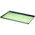 PLAQUE RECTANGULAIRE EN TÔLE ALUMINIUM ET TÔLE TÉFLON  POUR PÂTISSERIE ET PIZZERIA - DIM. 600 x 400 x h40 mm