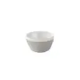 GOBELET RONDE DOUBLE PAROI EN POLYCARBONATE AVEC COUVERCLE ø 12,5 cm - DIMENSIONS ø 12,5  x h6,8  cm - COULEUR BLANC