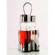 SERVICE HUILIÈRE 4 PIÈCES EN ACIER INOX - HAUTEUR 230 mm