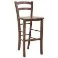 Sgabello - couleur marron - Structure e seduta en bois de hêtre - Modèle 1258-G04L-M