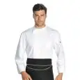 CHEF VESTE YOKOHAMA - MOD. 059810 - 100% MICROFIBRE POLYESTER SUPER SÈCHE - TISSU RÉSISTANT AUX TACHES QUI RESPIRE - MICROFOR MESH BACK POUR AMÉLIORER LA RESPIRABILITÉ - COULEUR BLANCHE