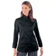 CHEF VESTE BLACKLADY - MOD. 057501 - 65% POLYESTER ET 35% COTON - NOIR BOUTONS RONDS - NOIR