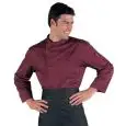 CHEF VESTE BILBAO - MOD. 059303 - 65% POLYESTER ET 35% COTON - BOUTONS-PRESSION - FILET DE VENTILATION AXILLAIRE - POCHE POITRINE ET BRAS - COULEUR BORDEAUX