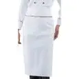 TABLIER DE CUISSON RONDIN ITALY - MOD. 114410 - 100% COTON - DIMENSIONS cm. 95x70 - COULEUR BLANCHE AVEC LOGO DE LANYARD ITALIE