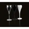 FLUTE TRANSPARENT EN POLYCARBONATE - RÉSISTANT ET INCASSABLE - LAVABLE AU LAVE VAISSELLE - FONCTIONELLE - CAPACITÉ 13 cl