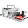 COUPE LÉGUMES ET FRUIT MANUEL - Mod. HT-5,5 - STRUCTURE EN ACIER INOX ET PLASTIQUE ALIMENTAIRE - N. 10 LAMES - Norme CE