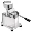 PRESSE HAMBURGER MANUELLE - Mod. HF - 100 - STRUCTURE EN ALUMINIUM ANODISÉ - DIMENSIONS MOULE ø 100 mm - Norme CE