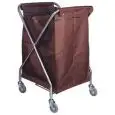 CHARIOT  À LINGE PLIANT- MOD. CA3203 - Sac en toile - Roues pivotantes - Dim. 62x64xh100 cm