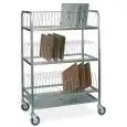 ÉGOUTTOIR À PLATEAUX - MOD. 2264 - STRUCTURE TUBULAIRE, ACIER INOX - GRILLES EN ACIER INOX - CAPACITÉ   PLATEAUX ET COUVERCLES 60 - DIM. 102 x  62 x h 143 cm