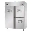 ARMOIRE RÉFRIGÉRÉE EN ACIER INOX AISI 304 - VENTILÉE  - RÉFRIGÉRÉE BT+BT -  Mod. A3 I4 MID NN- CAPACITÉ 1380 Lt - N. 1 PORTE - N. 2 PORTILLONS -TEMPÉRATURE NEGATIVE -18°/-22°C  - Dim. 142x80xh203/210 cm -Norme CE