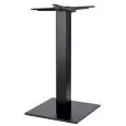 TIFFANY BASE - MOD. 5180VN - BASE CARRÉE EN FONTE PEINTE NOIRE cm 40 x 40 - PIED RÉGLABLE - COLONNE CARRÉE EN ACIER PEINT NOIR mm 80 x 80 - SUPPORTS DE FIXATION AU SOMMET EN FONTE - TOP MAX ø cm 90 O cm 90x90 - POUR USAGE INTÉRIEUR - DIM. cm L 40 x P 40 x