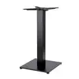 TIFFANY BASE - MOD. 5180ZN - BASE CARRÉE EN FONTE PEINTE NOIRE cm 40 x 40 - PIED RÉGLABLE - COLONNE CARRÉE EN ACIER GALVANISÉ ET ENDUIT DE POUDRE NOIRE mm 80 x 80 - SUPPORTS DE FIXATION AU SOMMET EN FONTE - TOP MAX ø cm 90 O cm 90x90 - POUR USAGE INTÉRIEU