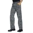 PANTALON SAN FRANCISCO - MOD. 044669 - 100% COTON - NOIR AVEC LETTRAGE BLANC