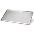 PLAQUE MICROPERFORÉE EN ALUMINIUM - Convient pour compléter la cuisson de produits surgelés et précuits  - Dim. 60 x 40 x h2 mm