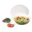 SALADE ET BOL À CÔTES EN POLYCARBONATE - NE S'ÉFFRITENT PAS - LAVABLES AU LAVE VAISSELLE
