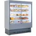 PRÉSENTOIR MURAL RÉFRIGÉRÉ AVEC PORTES COULISSANTES - MOD. VULCANO VS 80 INOX - CONVIENT POUR CHARCUTERIE ET LAITAGES- Portes en verre coulissantes -À BASSE CONSOMMATION D'ÉNERGIE - VENTILÉ - TEMPÉRATURE MINIMALE DE SERVICE °C +3/+5 - SELF SERVICE -NON MO