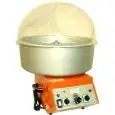 MACHINE PROFESSIONNELLE À BARBE À PAPA - MOD. FUTURA 2 - 2 cuves - Bassine en aluminium - Bulle de protection en plexiglass - Capacité cuve 450 g x 2 - Puissance 1500/2100 W - Alimentation 230 V monophasée - Dimension bassine ø 60 cm - Dimensions sans bas