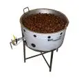 GRILLOIR À CHÂTAIGNES - À GAZ - SUR PIEDS - MOD. CLASSIC GAS MIXER - Avec mélangeur électrique - Bassine de cuisson en fer - Cuisson : 5 kg / 20 min - Bassine de cuisson ø 60 cm - Puissance 60 W - Alimentation 230 V monophasée - Dimensions L 65 X P 85 X H