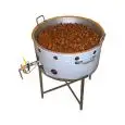 GRILLOIR À CHÂTAIGNES - À GAZ - SUR PIEDS - MOD. CLASSIC GAS MANUAL - Sans mélangeur - Bassine de cuisson en fer - Cuisson : 5 kg / 20 min - Bassine de cuisson ø 60 cm -Dimensions L 65 X P 85 X H 86 cm - Norme CE