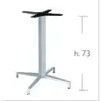 MAXI DOMINO BASE FIXE - MOD. 5110 - GRANDE BASE DE 4 PIEDS EN ALUMINIUM MOULÉ SOUS PRESSION - 4 PIEDS RÉGULATEURS - COLONNE CARRÉE EN ALUMINIUM AUX COINS ARRONDIS - SUPPORTS DE FIXATION AU SOMMET EN ALUMINIUM MOULÉ SOUS PRESSION - TOP MAX ø cm 100 OU cm 9