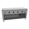 CUISINIÈRE  TEPPANYAKI ÉLECTRIQUE 4 ZONES DE CUISSON  - MOD.  VGP4180G -  Construite exclusivement sur mesure - Compartiment ouvert - Plaque de cuisson en chrome dure poli - Chemin de câble périmétrique - Puissance électrique kW  21,6 (4x5,4 kW) - Voltage