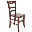 CHAISE DE VILLAGE - MOD. SD 079 SED LEGNO - STRUCTURE EN BOIS DE HÊTRE - ASSISE EN BOIS - POUR USAGE INTÉRIEUR - DIM. Cm L 42 x P 41 x H 88 - HAUTEUR D'ASSISE CM 47 - NORME CE