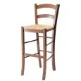 PIANOSA TABOURET - MOD. SG 076 - STRUCTURE EN BOIS DE HÊTRE - SIÈGE EN PAILLE - POUR USAGE INTÉRIEUR - DIM. Cm L 41 x P 46 x H 101 - HAUTEUR D'ASSISE CM 73 - NORME CE