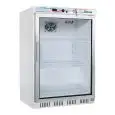 ARMOIRE RÉFRIGÉRÉE EN TÔLE PEINTE ET ABS - STATIQUE - ECO - Mod. G-ER200G - N. 1 PORTE EN VERRE - CAPACITÉ 130 LT - Température +2º/+8ºC - Dim. 60x58,5x85,5 cm - Norme CE