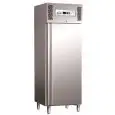 ARMOIRE RÉFRIGÉRÉE  EN ACIER INOX AISI 304 - VENTILÉ- Mod. G-GN650BT - GASTRONORM 2/1 ( 65x53cm) - N. 1 PORTE - CAPACITÉ BRUTE 650 LT - Température -18° / -22°C - Dim. 74x83x201 cm - Norme CE