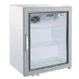 ARMOIRE RÉFRIGÉRÉE EN TÔLE PEINTE SNACK - STATIQUE  Mod. G-SC100G - CAPACITÉ Lt 115 - N. 1 PORTE EN VERRE - Température +2°/+8°C - Dim. cm 62 x54,3 x69 - Norme CE