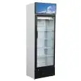 ARMOIRE RÉFRIGÉRÉE EN TÔLE PEINTE ET ALUMINIUM - POUR SNACK - STATIQUE - Mod. G-SNACK290SC - Capacité 290 Lt - N. 1 PORTE EN VERRE - Température +2°/+8°C - Dim. 59,5x57,5x183 cm - Norme CE