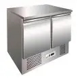 SALADETTE RÉFRIGÉRÉE EN ACIER INOX AISI 304 - GASTRONORM 1/1 ( 53x32,5 cm) - STATIQUE - Mod. G-SS45BT - N. 2 portes réfrigérées - Température -12º/-18ºC - Dim. 94,3x70x85 cm - Norme CE
