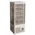 VITRINE RÉFRIGÉRÉE COMPTOIR POUR BOISSONS-  VITRE SUR 4 LATS - Mod. G-TCBD98 - Température +2º/+8ºC - Capacité Lt. 98 - VOLTAGE MONOPHASE 230V/1/50Hz - PUISSANCE W 170 - Dim. 42,8 x38,6 x115 cm
