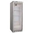 ARMOIRE RÉFRIGÉRÉE EN ACIER INOX AISI 430 ET ABS - STATIQUE - ECO - Mod. G-ER400GSS - N. 1 PORTE EN VERRE - CAPACITÉ 350 LT - Température +2º/+8ºC - Dim. 60x58,5x185,5 cm - Norme CE