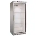 ARMOIRE RÉFRIGÉRÉE EN ACIER INOX AISI 430 ET ABS - STATIQUE - ECO - Mod. G-ER600GSS - N. 1 PORTE EN VERRE - CAPACITÉ 570 LT - Température +2º/+8ºC - Dim. 77,7x69,5x189,5 cm - Norme CE