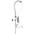 DOUCHETTE PROFESSIONNELLE SANS MITIGEUR  Mod. 00981125 - Avec robinet  - Couleur noire  - Hauteur  cm 120 - Pression max de service : 5 bar