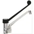 ROBINET POUR ÉVIER  Mod. RMMAD40 -Mono trou et 1 commande - Raccordement douche  - Levier longue  - Trou de fixage : min/max ø 32/34 mm