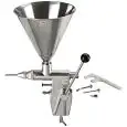 REMPLISSEUSE MANUEL - Mod DOSIMINI - Piston en acier inox - Capacité trèmie  lt. 3 - Dose de 1 à 12 grammes - Dimensions cm L 25 X P 20 X H 44 - Norme CE