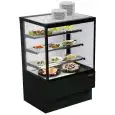 VITRINE RÉFRIGÉRÉ POUR PÂTISSERIE - MOD. EVOK_VT - RÉFRIGÉRATION VENTILÉE- TEMPÉRATURE °C +2/+4 - PORTES POSTÉRIEURES COULISSANTES EN  DOUBLE VITRAGE TEMPRÉ - DOUBLE VITRAGE SUR 5 CÔTÉS - N. 3 TABLETTES EN VERRE AVEC ÉCLAIRAGE - DÉGIVRAGE AUTOMATIQUE - NO