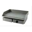 PLANCHA ÉLECTRIQUE DE COMPTOIR - Mod. GHN 55R - Surface nervuré - Plan de cuisson 55x35 cm - Puissance kW 3 - Alimentation monophasé - Dim.55 x 49,5 x h 24,5 cm - Norme CE