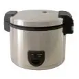 CUISEUR À RIZ - Mod. RIS 8 - Corp en acier - Récipient intérieure antiadhésif - Capacité d'eau lt. 8 - Puissance W 1950 - Alimentation monophasé - Dim. ø L 32 xh 35 cm- Norme CE