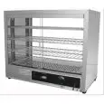 VITRINE CHAUFFANTE - Mod. DH 580 - Structure en acier inox - Verre coulissant sur un côté - N. 4 tablettes - Puissance kW 1 - Alimentation monophasé - Dim.64 x 36 x h 53 cm - Norme CE