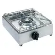 PLAN DE CUISSON 1 FEU À GAZ  - MOD. BIG5001L - 1 BRÛLEUR À GAZ  (il est possible de composer les combinaisons ) - Puissance  kW 3,5 ou 2,5 selon la composition - DIMENSIONS  cm L 31,5 x P 33 x 15 h