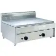 CUISEUR À PIADINA À GAZ DE COMPTOIR - MOD. PIADATOP800C - PLAN AU CHROME - 2 ZONES DE CUISSON  - AVEC THERMOSTAT  - Puissance  kW 14 - DIMENSIONS  cm L 80 x P 70 x 50 h
