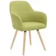 Poltrona - couleur vere - Structure en métal verni, pieds en bois, scocca imbottita, rivestimento en tessuto o ecopelle - Modèle 1335-W58-V-01