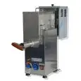 MACHINE À POLENTA ET SAUCES AUTOMATIQUE - MOD. POL30 - STRUCTURE EN  ACIER INOX - MOTEUR PROFESSIONNEL- VOLTAGE MONOPHASÉ 220V/50 Hz - PUISSANCE: W 3200 - PRODUCTIVITÉ': Kg 30 - DIMENSIONS: Cm L 25 X P 100 X h 66 - POIDS: Kg 50