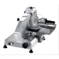 TRANCHEUSE VERTICALE  - Mod. 25AIPVC - Convient pour charcuterie - Alimentation MONOPHASÉ  230V/1/50Hz - Lame Ø 250 - Largeur max de coupe mm 260x190 - Aiguiseur  fixe  - Norme CE