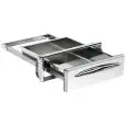TIROIR DE SERVICE EN ACIER INOXYDABLE - Ligne ICE - Mod. IC CS P40 - Coins arrondis - Trou de paillasse cm L 35 x 14 H - Profondeur du tiroir cm 44,4