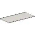 PLAN GRIS POSTFORMING AVEC PROFIL EN ALUMINIUM, PLAN DIRECTEMENT EN CONTACTE AVEC LE MUR POUR ARRIÈRE COMPTOIR - Mod PPPAMP663/100 - DIM. Cm L 100 x P 67 x h 5,5 - NORME CE
